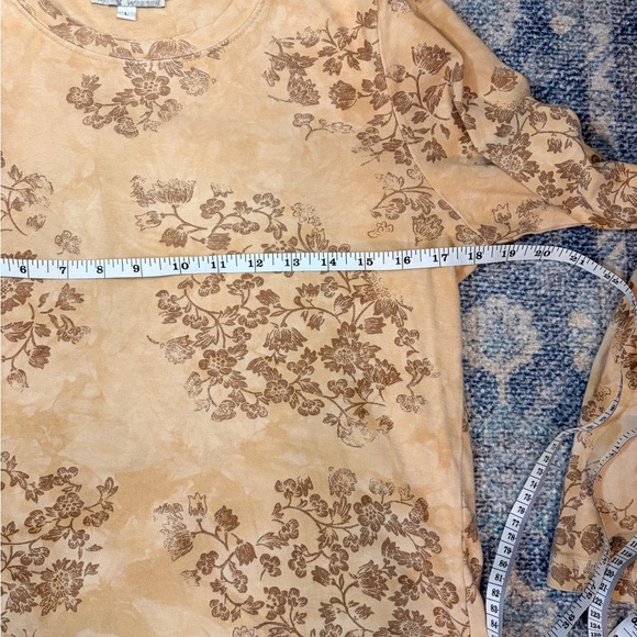 Y2K Floral Tie Dye Long Sleeve Top fairycore cottagecore vintage boho - Picture 7 of 9